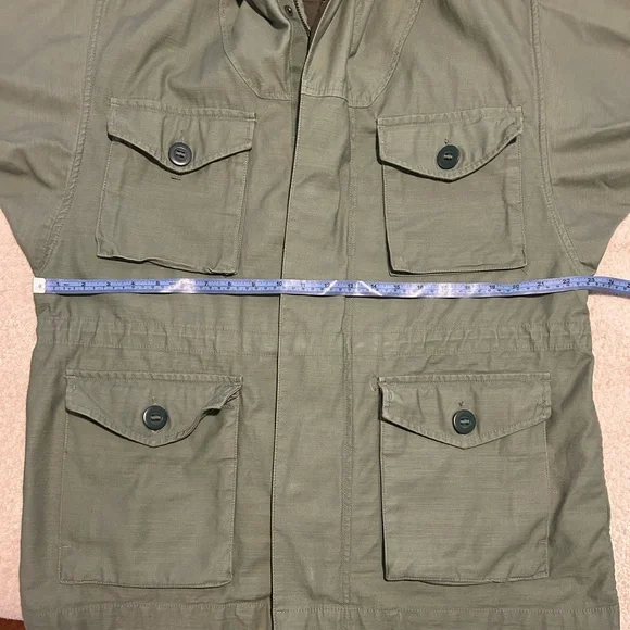 Like New GAP Olive Heavyweight Canvas Military Utility Field Jacket Men Unisex - Picture 10 of 16